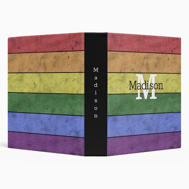 Classeur Vintage drapeau LGBT orgueil écarlate arc-en-ciel  (Arrière-plan)