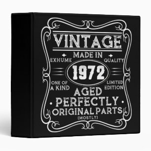 Classeur Vintage Fabriqué En 1972 Retro Classic