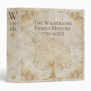 Classeur Vintage Faux Cuir Histoire de la famille Livre gé