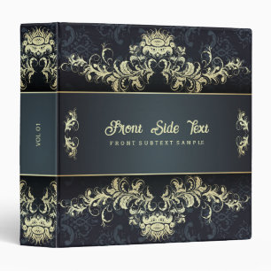 Classeur Vintage Floral Danmasques Vieux Motif Texte person