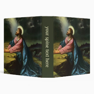 Classeur Vintage Jésus Christ prier, Jardin de Gethsémani