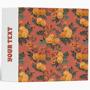 Classeur Vintage Marigold Calendula Motif Floral
