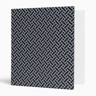 Classeur Vintage Marine Bleu Blanc Japon tissant Oriental