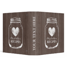 Vintage mason jar recette de grains de bois classe