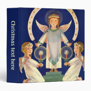 Classeur Vintage Noël, anges scandinaves de Santa Lucia
