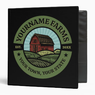 Classeur Vintage NOM AJOUT DE L'Étanche Campagne Agricole