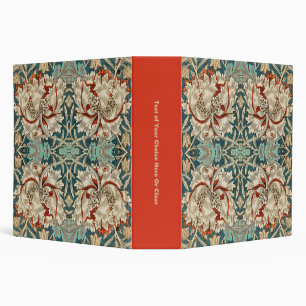 Classeur Vintage Ornate Turquoise Orange Regency Motif