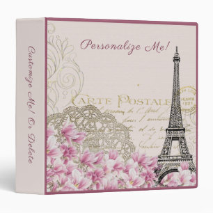 Classeur Vintage Paris Tour Eiffel Voyage Vacances
