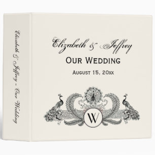 Classeur Vintage Peacocks Monogram Ivory BG