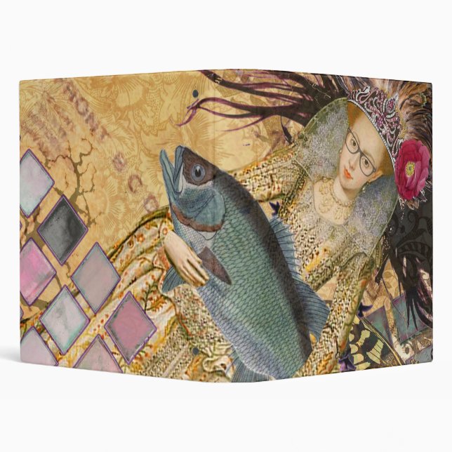 Classeur Vintage Pisces femme gothique classique (Arrière-plan)