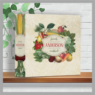 Classeur Vintage recette personnalisée de légumes de fruits