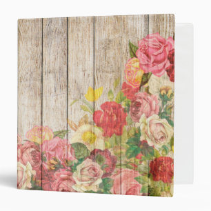 Classeur Vintage Russe Romantique Rose Bois