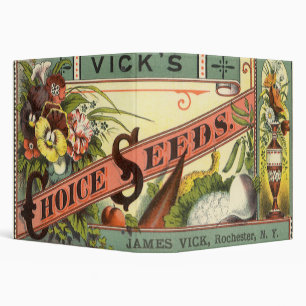 Classeur Vintage Seed Packet Étiquette Art, Vick's Choice S