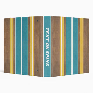 Classeur Vintage Surfboard Stripes - Subtle Wood Arrière -