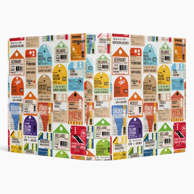 Classeur Vintage travel tickets. (Arrière-plan)