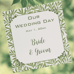 Classeur Vintage Victorian Willow Feuille Motif Mariage