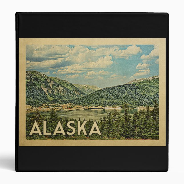 Classeur Vintage voyage de l'Alaska (Devant)