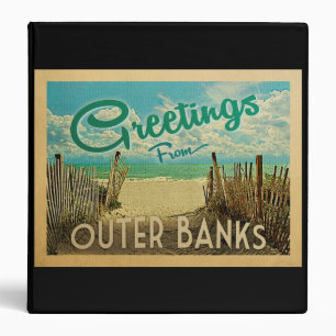 Classeur Vintage voyage de plage des Banques extérieures