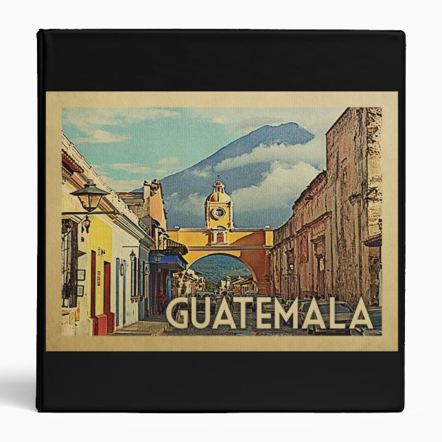 Classeur Vintage voyage du Guatemala (Devant)