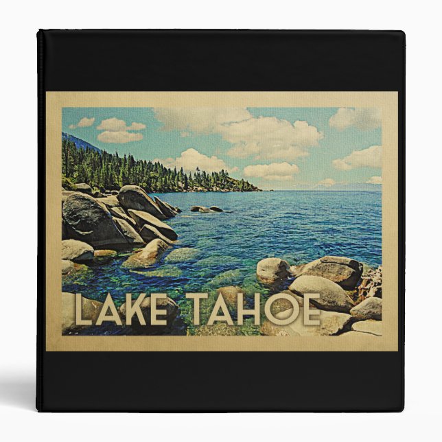 Classeur Vintage voyage du lac Tahoe (Devant)