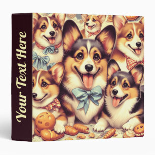Classeur Vintage Welsh Corgi Cardigan sans couture