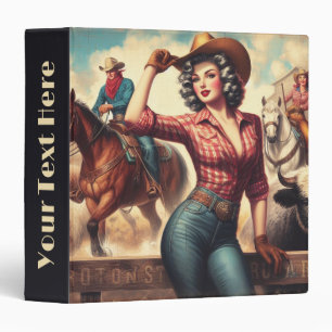 Classeur Vintage Western Cowgirl