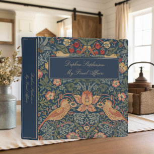Classeur Vintage William Morris Bird Tapestry Fin de vie