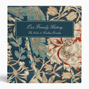 Classeur Vintage William Morris Floral Histoire familiale