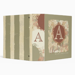 Classeur Vintages aliments recettes personnalisées livre de