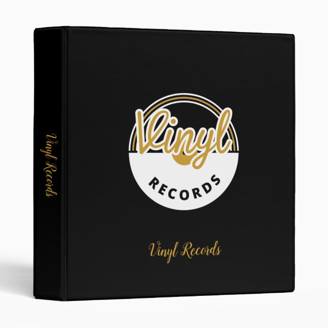 Classeur Vinyl Records (Devant/Côté)