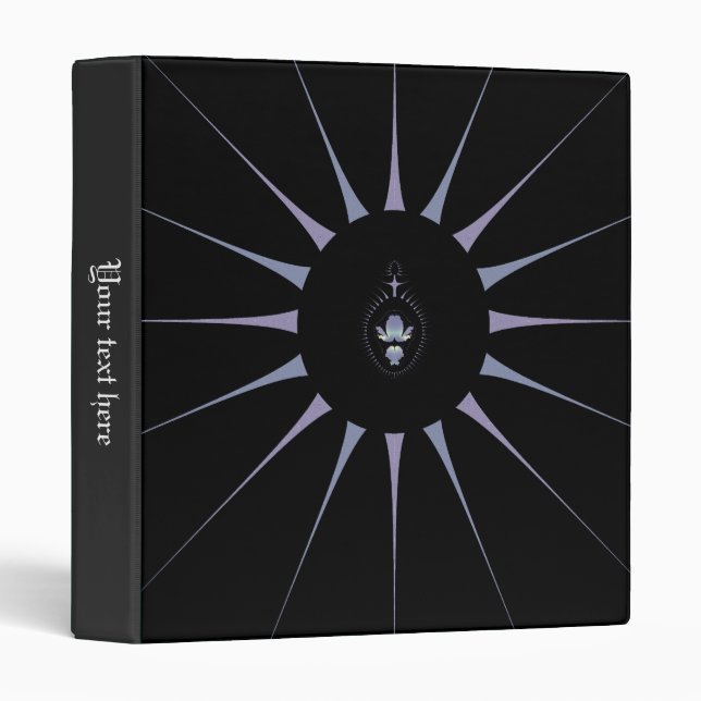 Classeur vinyle araignée violette (Devant/Côté)