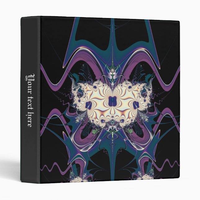 Classeur vinyle espace violet (Devant/Côté)