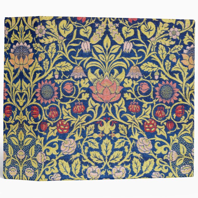 Classeur Violet et Columbine, William Morris (Devant/Côté)
