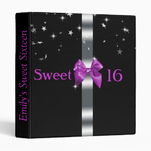 Classeur Violet et noir, Sweet sixteen, Album personnalisé