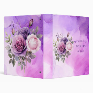 Classeur Violet et rose Alcool Garden Mariage Photo