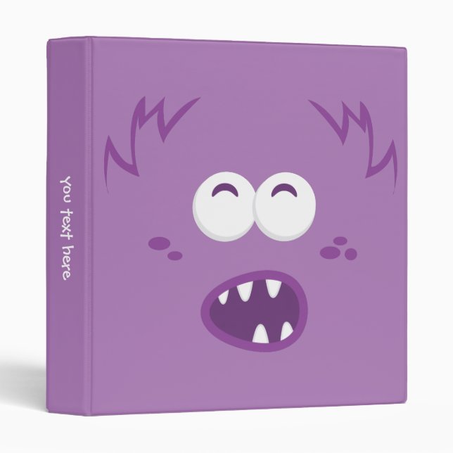 Classeur visage pourpre monstre (Devant/Côté)