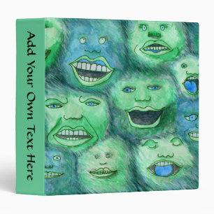 Classeur Visages drôles. Monstres de bande dessinée
