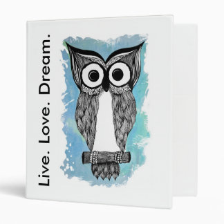 Classeur Vivant. Amour. Rêve. Hibou