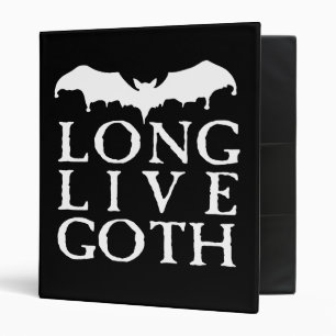 Classeur Vive la chauve-souris vampire gothique