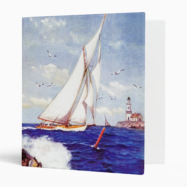 Classeur Voile Par le phare par Albert B. Marques (Devant/intérieur)