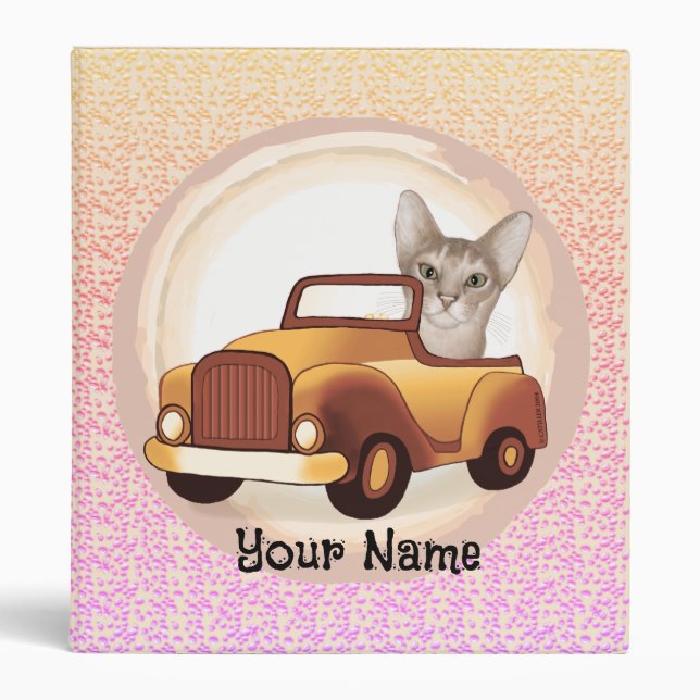 Classeur Voiture Abyssinian Chat (Devant)