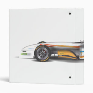 Classeur Voiture de course blanche