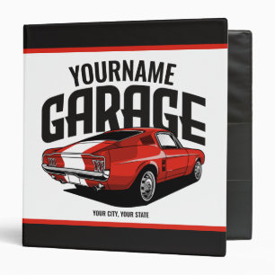 Classeur Voiture Muscle Personnalisée 1967 Garage Fastback