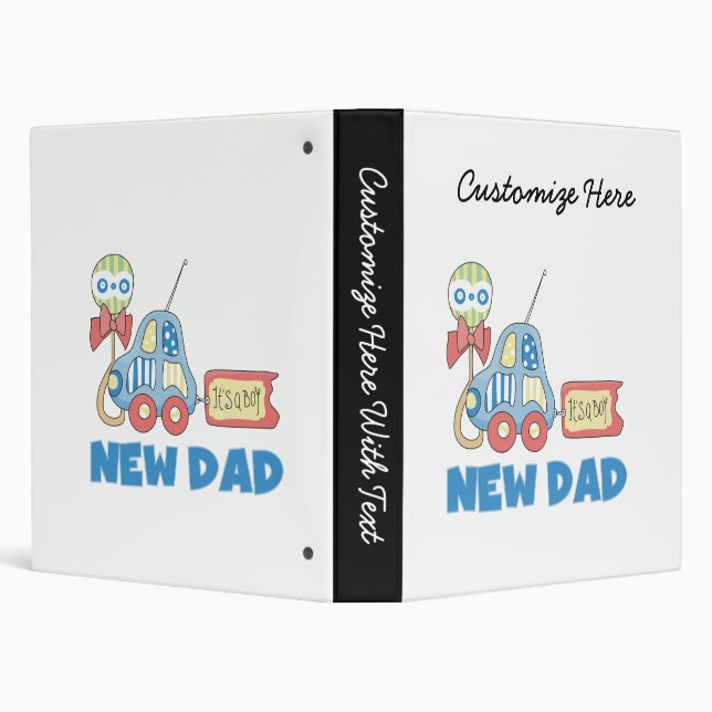 Classeur Voiture Nouveau Papa C'est un garçon Cadeaux (Arrière-plan)