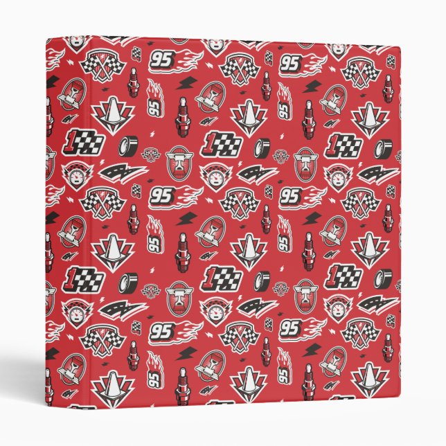 Classeur Voitures 3 | 95 Motif de vitesse McQueen Lightning (Devant/Côté)