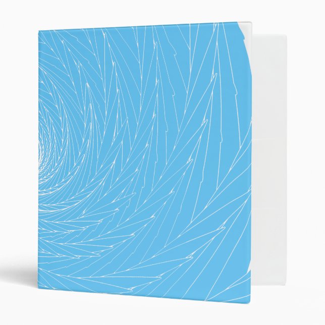 Classeur Vortex bleu (Devant/intérieur)