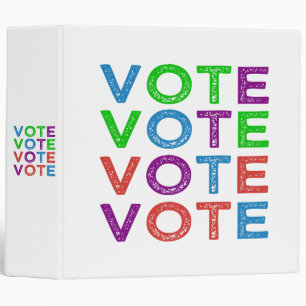 Classeur VOTE en multicolore