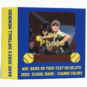 Classeur Votre album photo et personnalisé, Softball