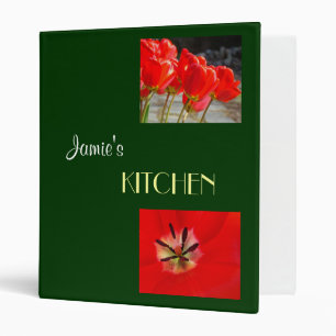 Classeur Votre nom KITCHEN reliure de recettes personnalisé
