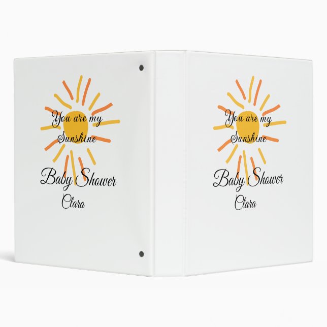 Classeur vous êtes mon soleil jaune orange rayons de soleil (Arrière-plan)